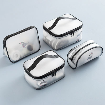 Clear Matt Toiletries Portable Traveling PVC Cosmetic Bag