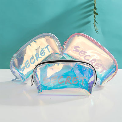 Transparent Holographic Cosmetic Bag