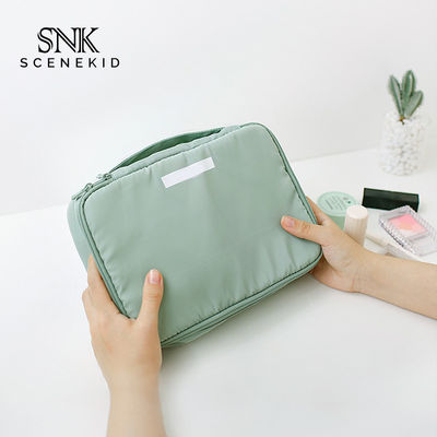 Double Zip Travel Portable Toiletry Fashion Samll Cosmetic Bag
