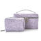 Zipper Travel Cylinder Bucket Polyester Cosmetic Bag
