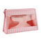 Clear Transparent Zipper PVC Polyester Makeup Cosmetic Bags