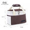 Travel Use Classic Canvas Lunch Cooler Bag With Hard Liner