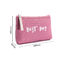 High Quality Pure Color Recycled Portable Travel Zipper Cosmetic Bag