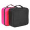 Lady Professional Cosmetic Organizer Mesh Leather Beauty Travel Cosmetic Case