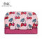 Women Waterproof PU Leather Portable Travel Makeup Bag With Mirror