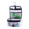 3 Zipper Compartments Clear PVC Travel Cosmetic Bags