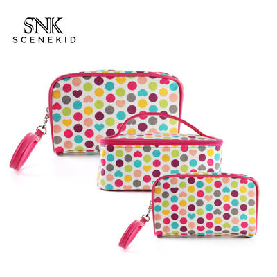 Zipper Canvas Cosmetic Bag Set