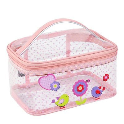 Waterproof Clear Zipper Makeup PVC Cosmetic Bag