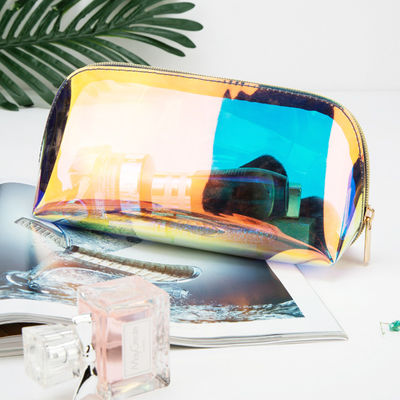 Luxury Custom Logo Waterproof Travel Holographic Makeup Bag