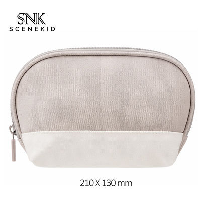Portable Small Shell Shape Canvas Zipper Cosmetic Bags