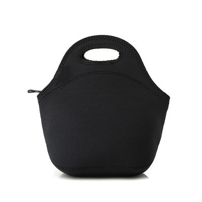 Eco Friendly Black Lunch Tote Neoprene Cooler Bag