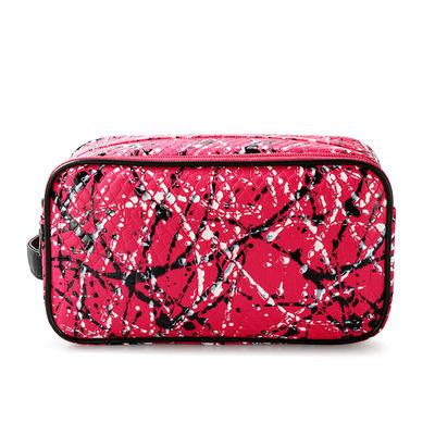 Daily Use Zipper Canvas Make Up Custom Cosmetic Bag