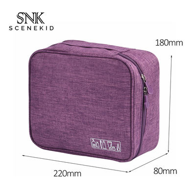 China Supplier Custom Square Cosmetic Toiletry Bag With Zipper Waterproof