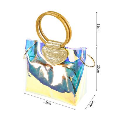 BPA Free Iridescent Clear Holographic Purse For Women