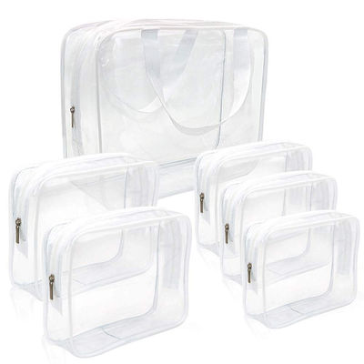 29*9.5*23cm Transparent PVC Travel Shower Wash Bag