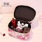 Beauty Make Up Flower Printing PU Leather Cosmetic Bag Set
