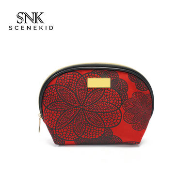 Pattern Printed PU Leather Women Travel Cosmetic Bag Set