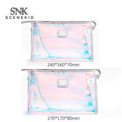 Luxury Rainbow Holographic PVC Cosmetic Organiser Bag