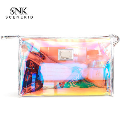 Luxury Rainbow Holographic PVC Cosmetic Organiser Bag