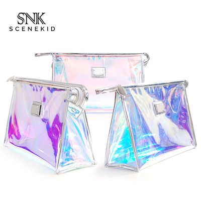 Luxury Rainbow Holographic PVC Cosmetic Organiser Bag