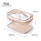 Logo Custom Pink Clear Handle Wash PVC Cosmetic Bag