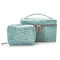Zipper Travel Cylinder Bucket Polyester Cosmetic Bag