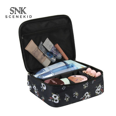 Striped Polyester Cosmetic Bag