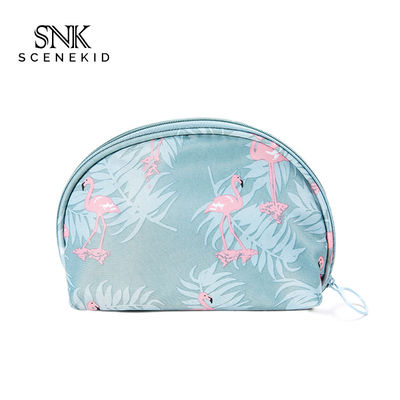 Small Nylon Travel Flamingo Toiletries Cosmetic Bag