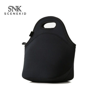 Eco Friendly Black Lunch Tote Neoprene Cooler Bag