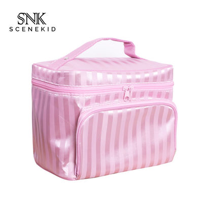 Women Handle Multi Functional Cylinder Bucket Makeup Bag