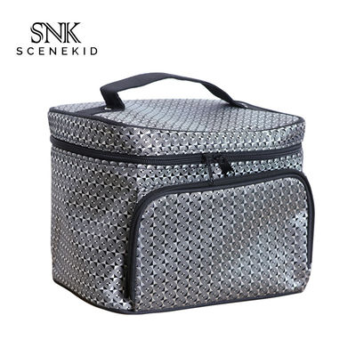 Women Handle Multi Functional Cylinder Bucket Makeup Bag