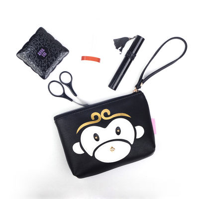 Animal Travel Portable Small PU Leather Cosmetic Toiletry Bag