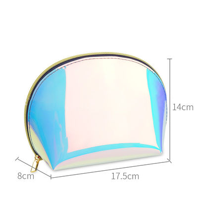 Transparent TPU Toiletry Washable Iridescent Holographic Bag