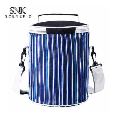 Cylindrical Shape Large Insulated Thermal Food Picnic Cooler Bag