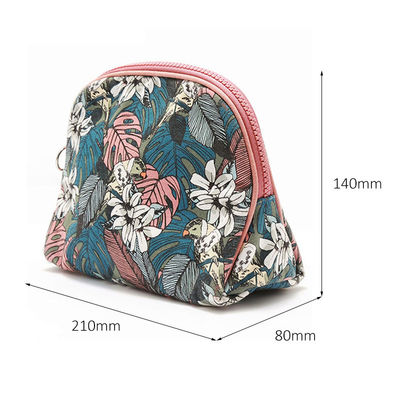 Beauty Eco Friendly Canvas Portable Floral Cosmetic Bag