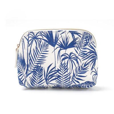 Beauty Eco Friendly Canvas Portable Floral Cosmetic Bag