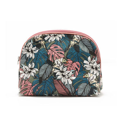 Beauty Eco Friendly Canvas Portable Floral Cosmetic Bag