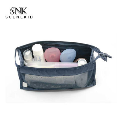 See Through Blank Waterproof Portable Mesh Cosmetic Bag