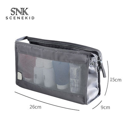 See Through Blank Waterproof Portable Mesh Cosmetic Bag