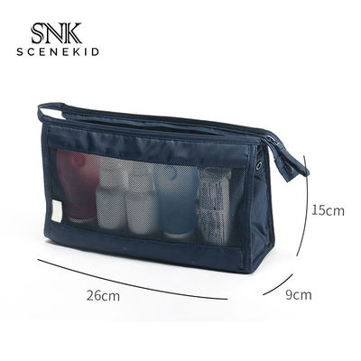 See Through Blank Waterproof Portable Mesh Cosmetic Bag