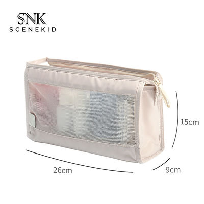 See Through Blank Waterproof Portable Mesh Cosmetic Bag