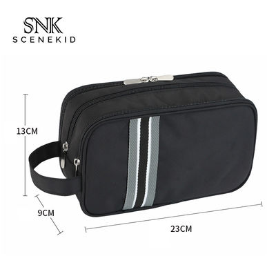 Factory Price Custom Pure Color Promotional Zipper Canvas Cosmetic Bag