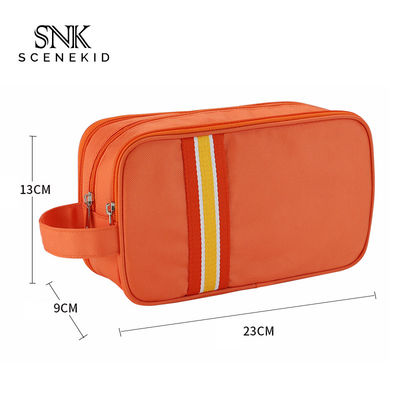 Factory Price Custom Pure Color Promotional Zipper Canvas Cosmetic Bag