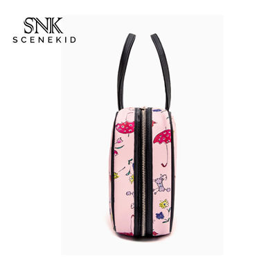 Wholesale Custom Large Capacity Cute Pink Makeup Cosmetic Bag For Girl