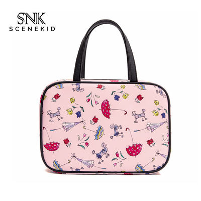 Wholesale Custom Large Capacity Cute Pink Makeup Cosmetic Bag For Girl
