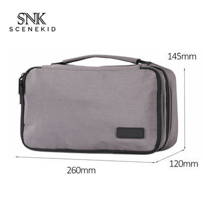 Fashion Custom Logo Pure Color Blank Toiletry Zipper Makeup Bag