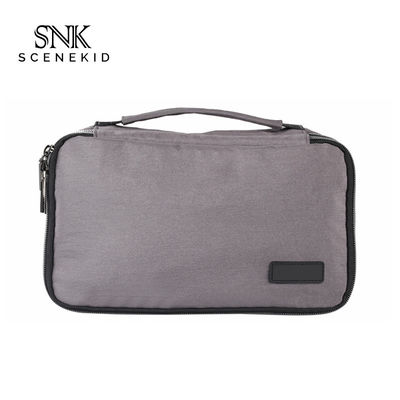 Fashion Custom Logo Pure Color Blank Toiletry Zipper Makeup Bag