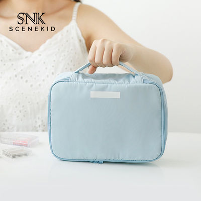 Double Zip Travel Portable Toiletry Fashion Samll Cosmetic Bag