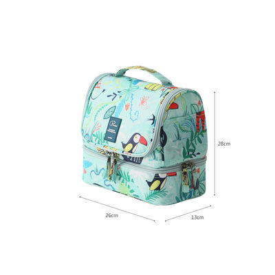 Water Resistant Polyester Hanging Travel Toiletry Bag For Girls