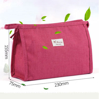 Zipper Private Label Plain Polyester Cosmetic Bag For Travel